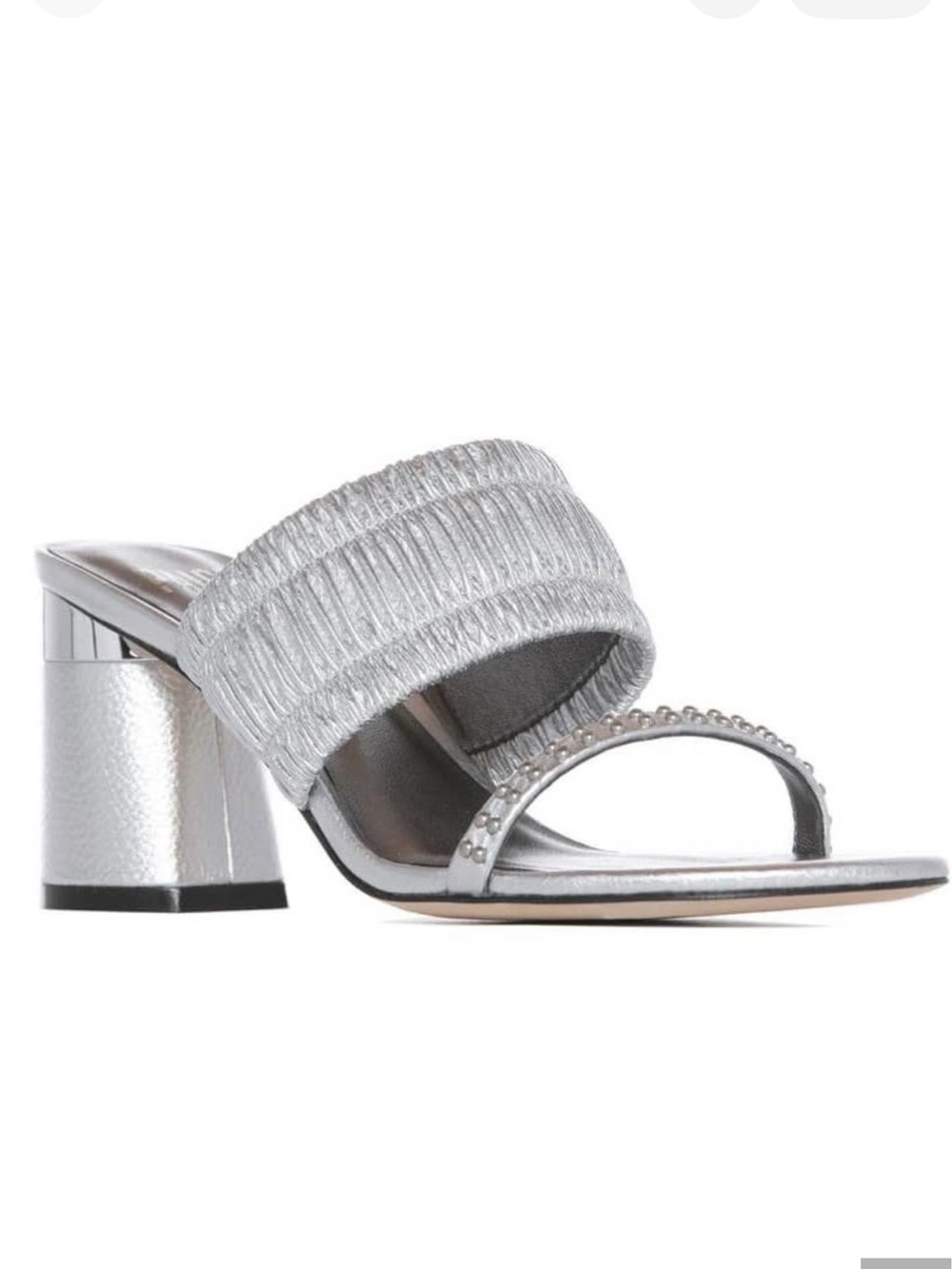 PAIGE Jade Metallic Silver Slide